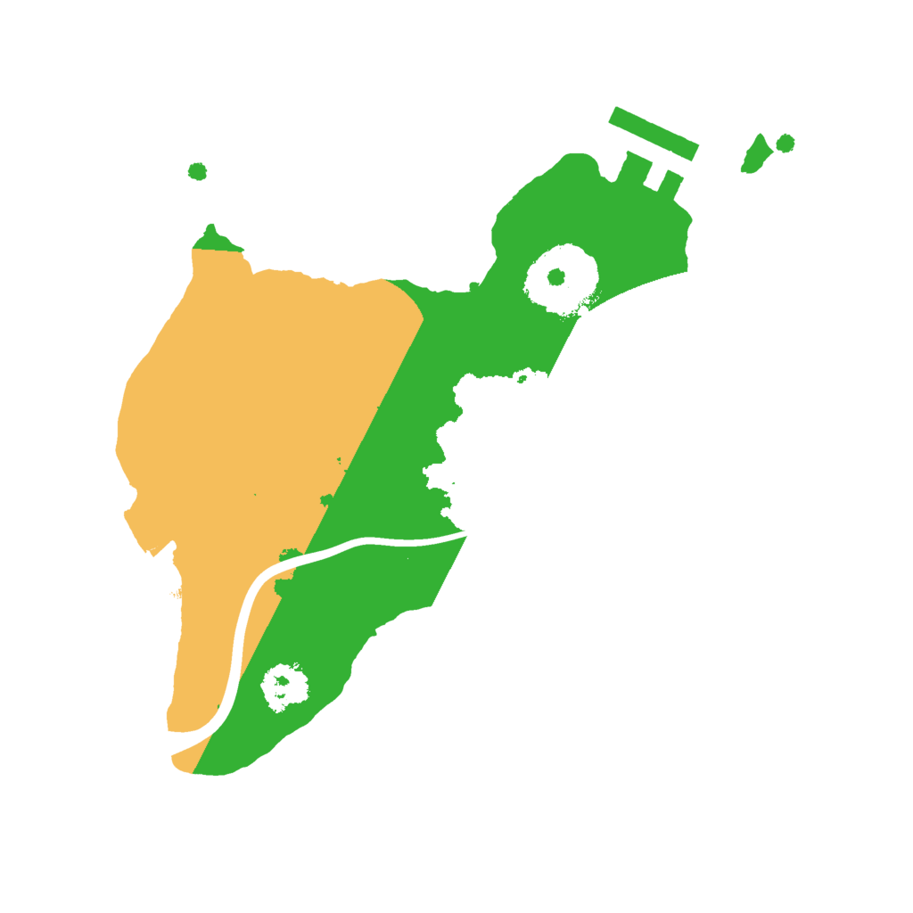 Biome Rust Map: Procedural Map, Size: 2000, Seed: 6671803