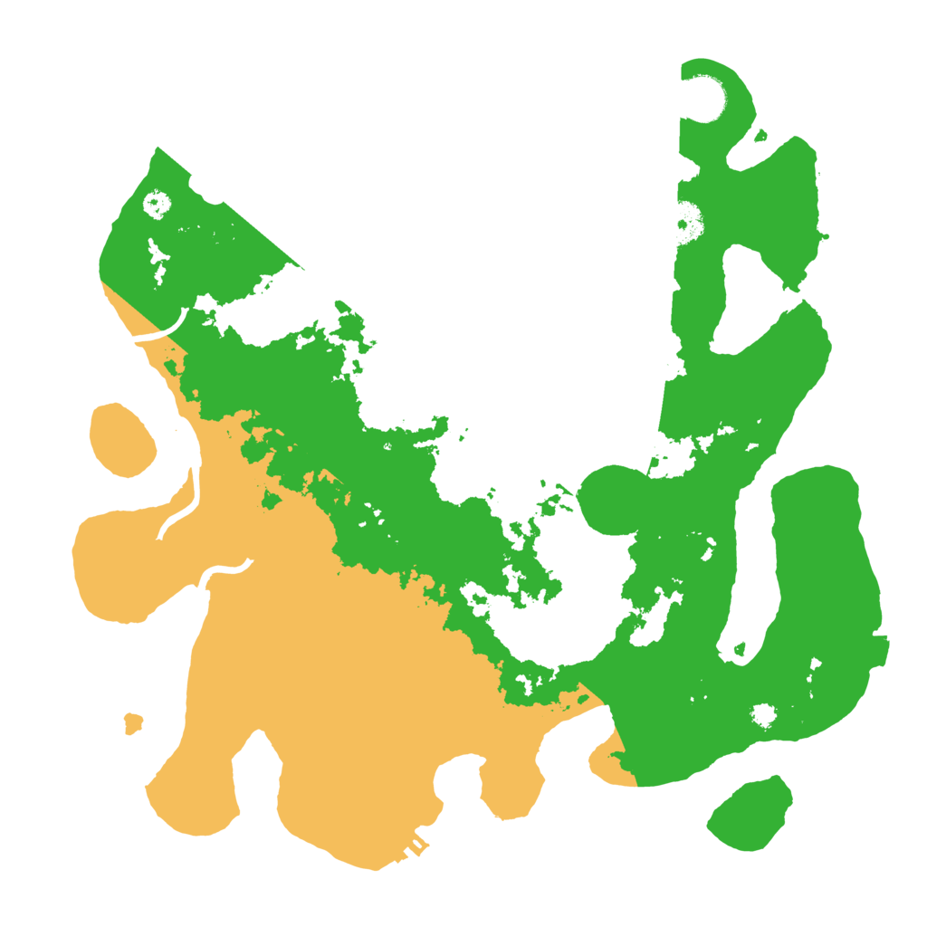 Biome Rust Map: Procedural Map, Size: 3501, Seed: 167186624