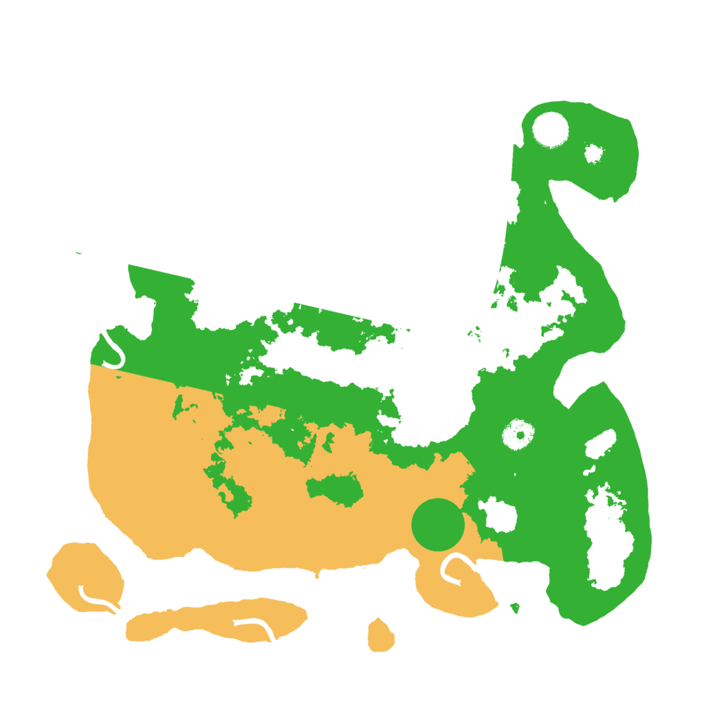 Biome Rust Map: Procedural Map, Size: 3500, Seed: 2040573605