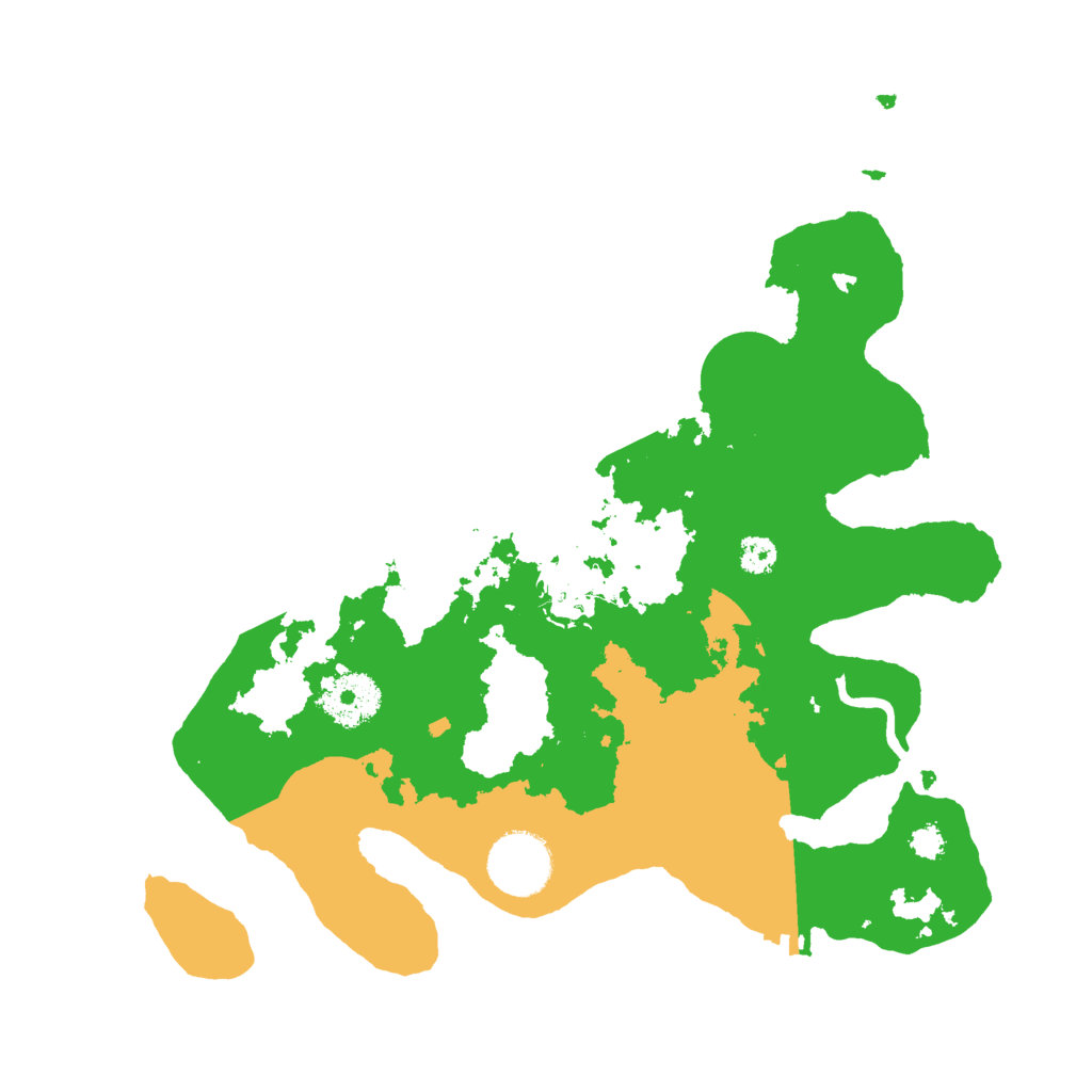 Biome Rust Map: Procedural Map, Size: 3000, Seed: 13421