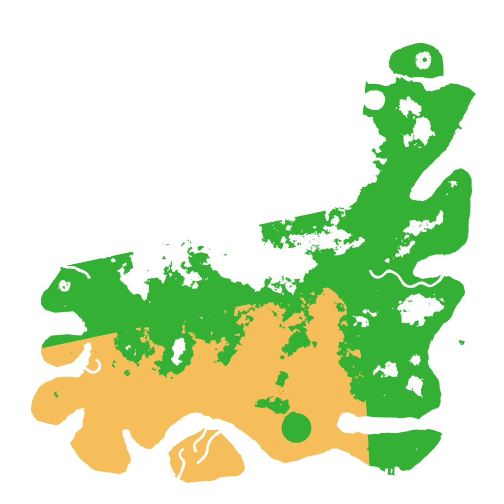 Biome Rust Map: Procedural Map, Size: 4500, Seed: 846514