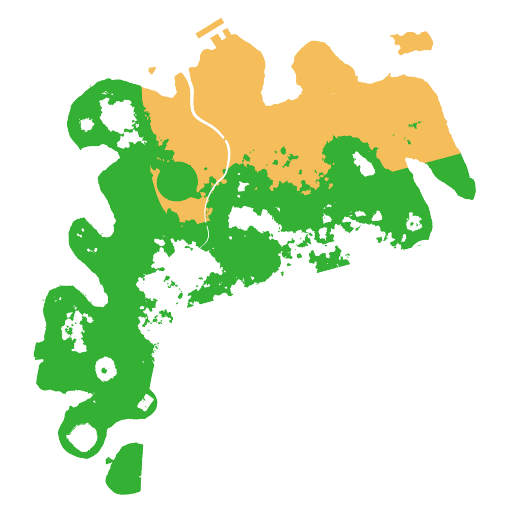 Biome Rust Map: Procedural Map, Size: 3500, Seed: 1256203427