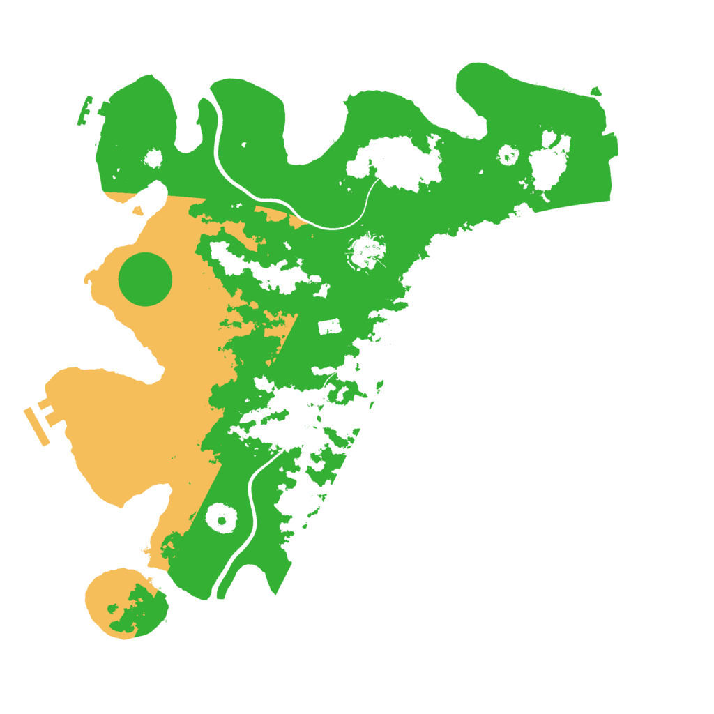 Biome Rust Map: Procedural Map, Size: 3500, Seed: 96426275