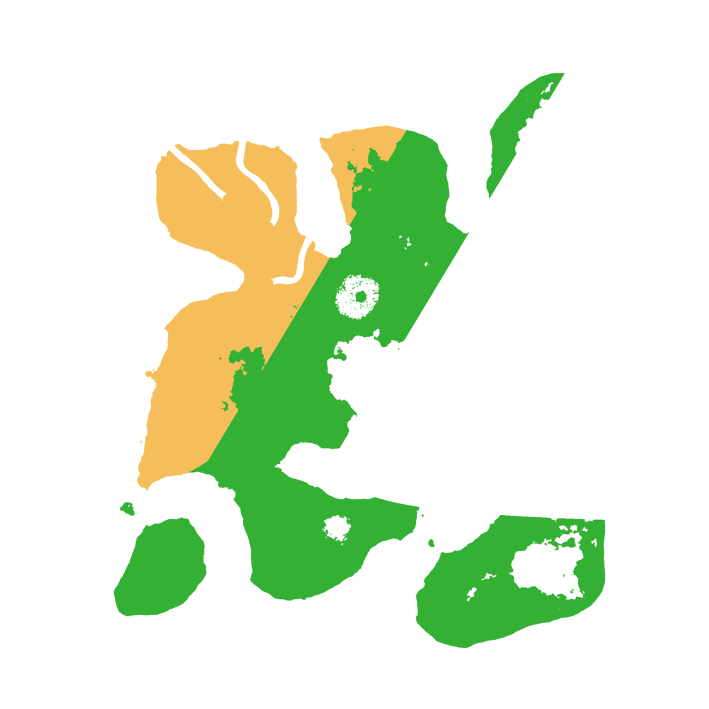 Biome Rust Map: Procedural Map, Size: 2500, Seed: 54327