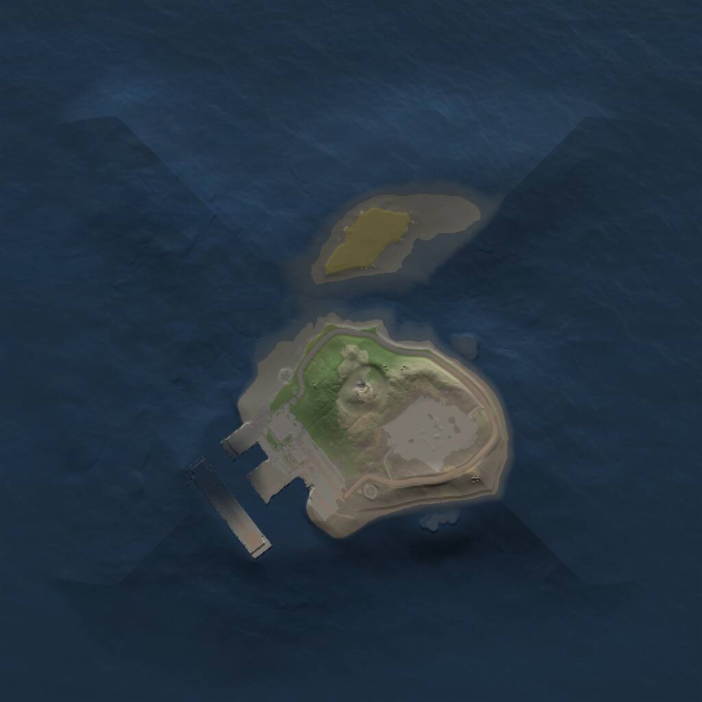 Rust Map: Procedural Map, Size: 1250, Seed: 39817461, 2 Monuments