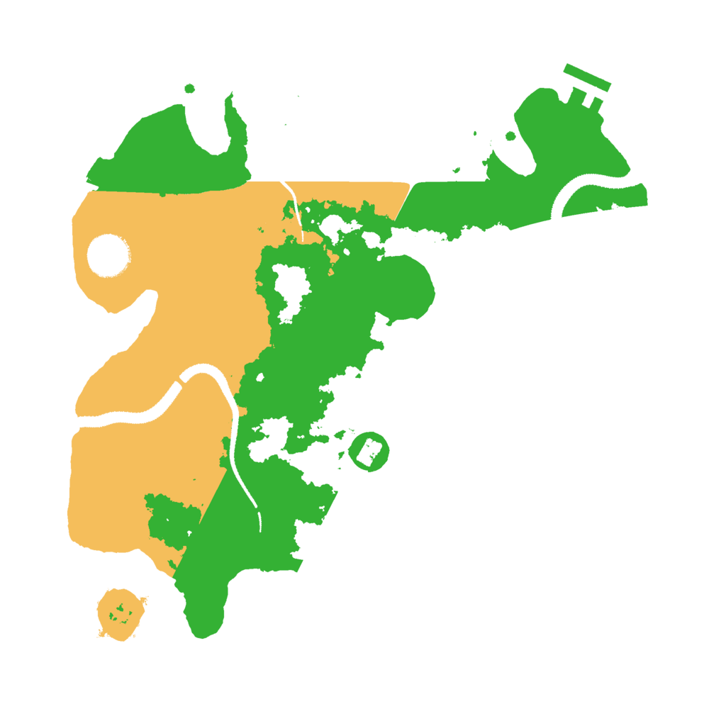 Biome Rust Map: Procedural Map, Size: 3000, Seed: 196623