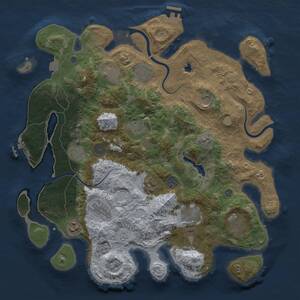 Thumbnail Rust Map: Procedural Map, Size: 4000, Seed: 67899177, 19 Monuments