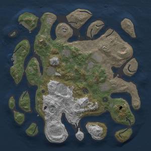 Thumbnail Rust Map: Procedural Map, Size: 4000, Seed: 67899177, 18 Monuments