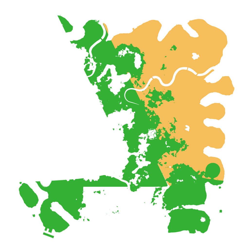 Biome Rust Map: Procedural Map, Size: 4500, Seed: 1446342986
