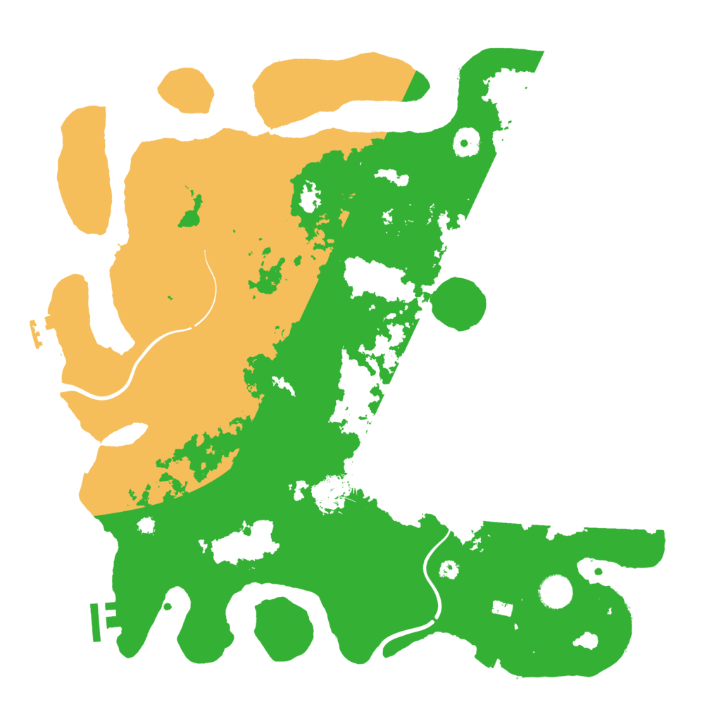 Biome Rust Map: Procedural Map, Size: 3800, Seed: 21458541