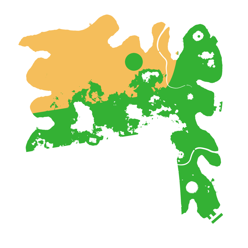Biome Rust Map: Procedural Map, Size: 3700, Seed: 78956432