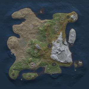 Thumbnail Rust Map: Procedural Map, Size: 3000, Seed: 696969, 12 Monuments