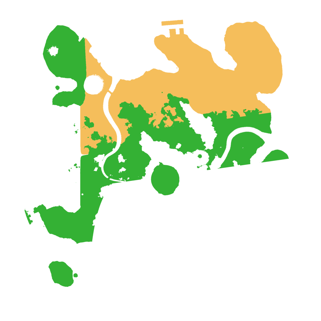 Biome Rust Map: Procedural Map, Size: 3000, Seed: 612444