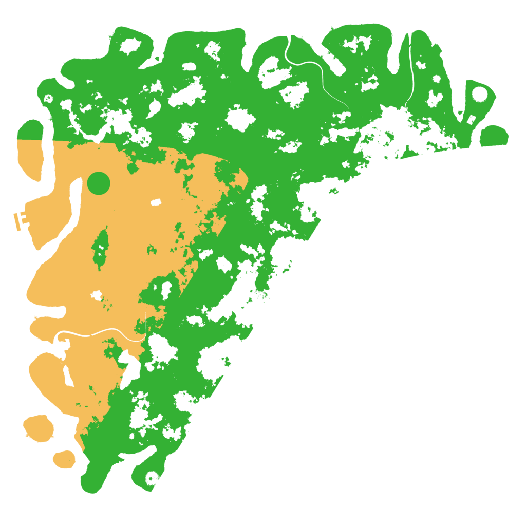 Biome Rust Map: Procedural Map, Size: 6000, Seed: 8945