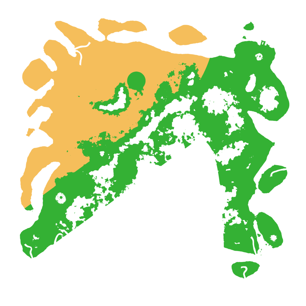 Biome Rust Map: Procedural Map, Size: 4400, Seed: 76254