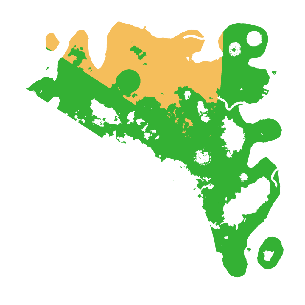 Biome Rust Map: Procedural Map, Size: 3500, Seed: 13379