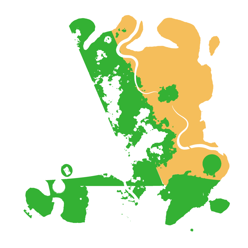 Biome Rust Map: Procedural Map, Size: 3500, Seed: 103010987