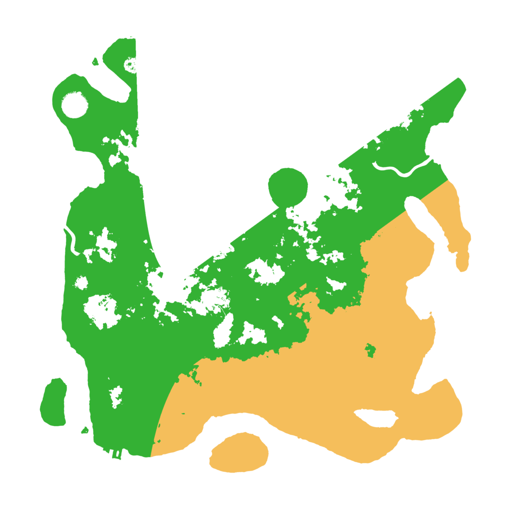 Biome Rust Map: Procedural Map, Size: 3500, Seed: 74302