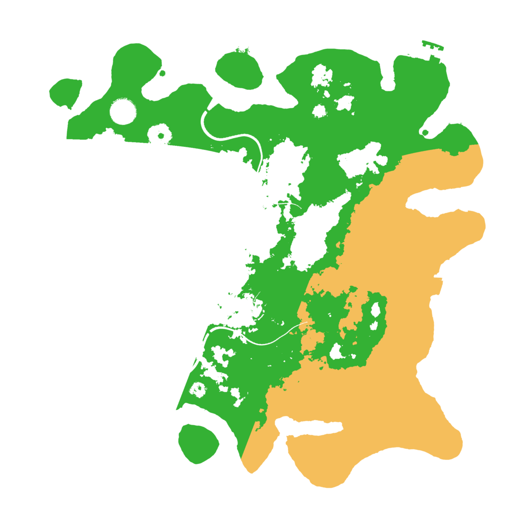 Biome Rust Map: Procedural Map, Size: 3500, Seed: 68374287