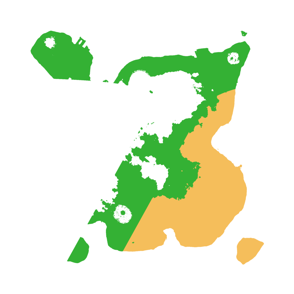 Biome Rust Map: Procedural Map, Size: 2500, Seed: 10011121