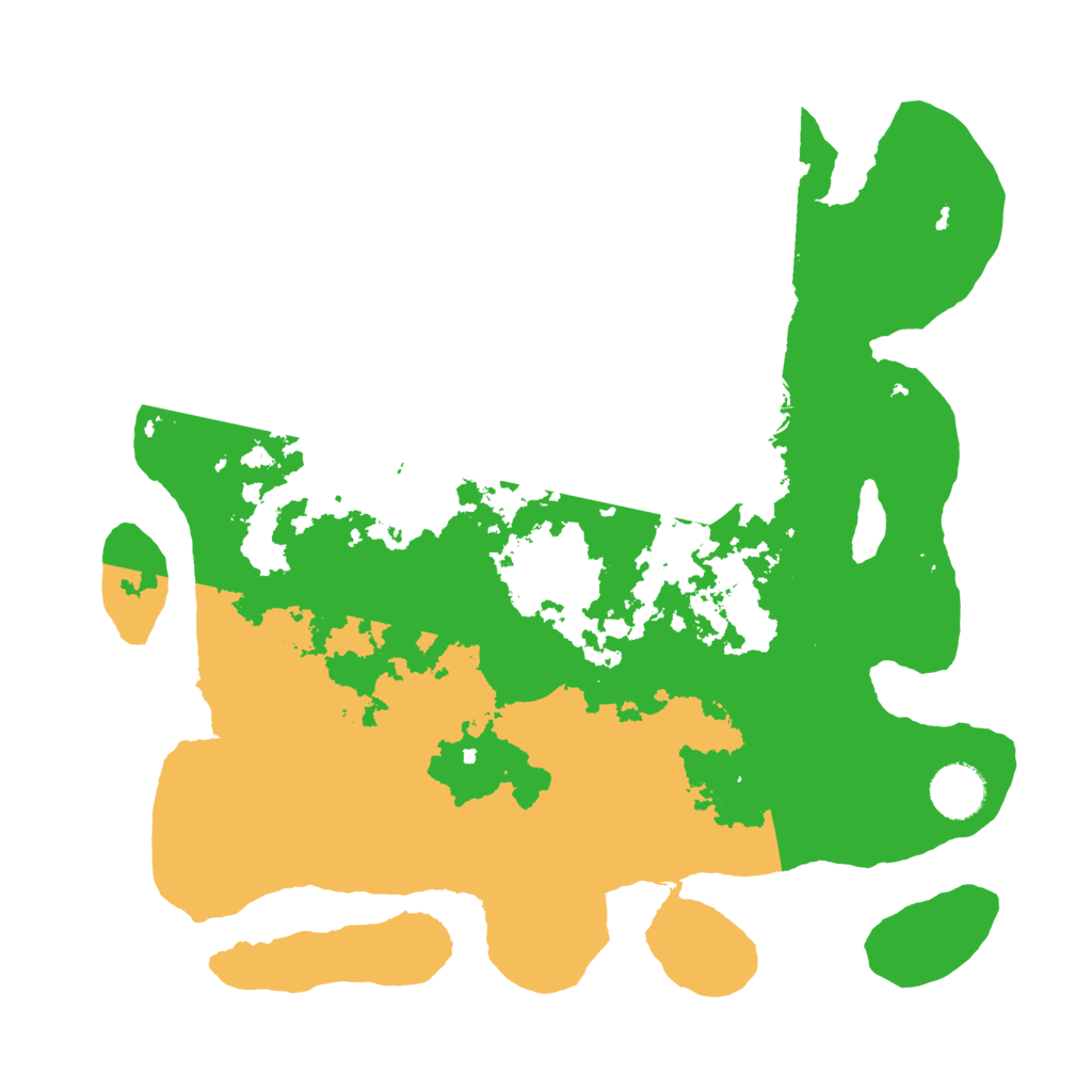 Biome Rust Map: Barren, Size: 3500, Seed: 298947075