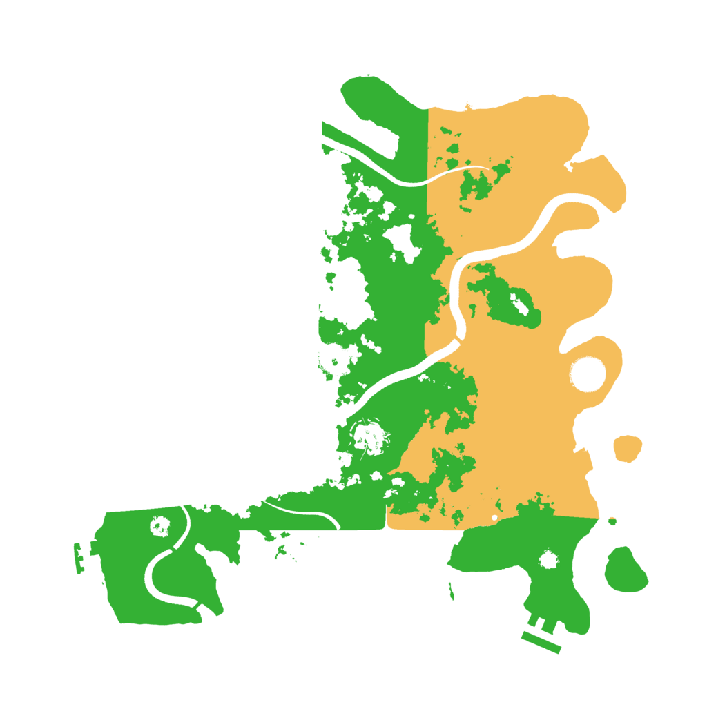 Biome Rust Map: Procedural Map, Size: 3500, Seed: 3571