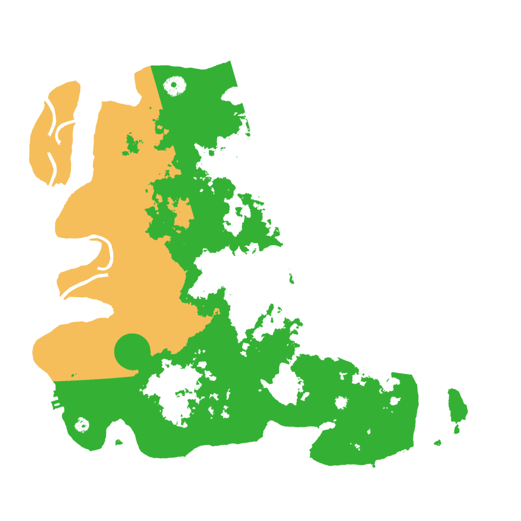 Biome Rust Map: Procedural Map, Size: 3800, Seed: 90111