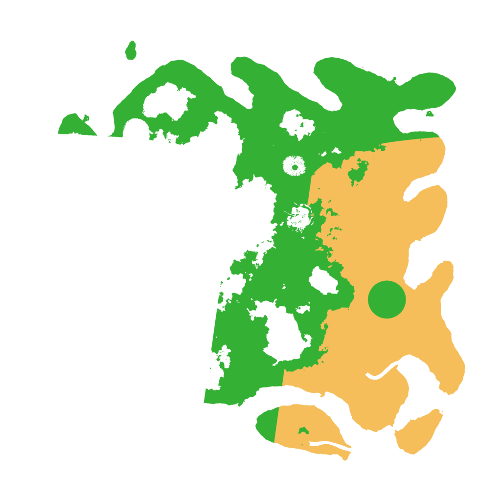 Biome Rust Map: Procedural Map, Size: 3500, Seed: 121405