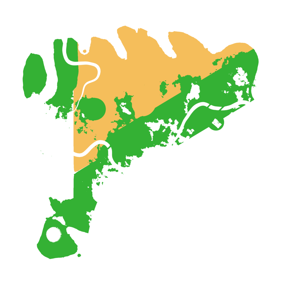 Biome Rust Map: Procedural Map, Size: 3500, Seed: 7354991