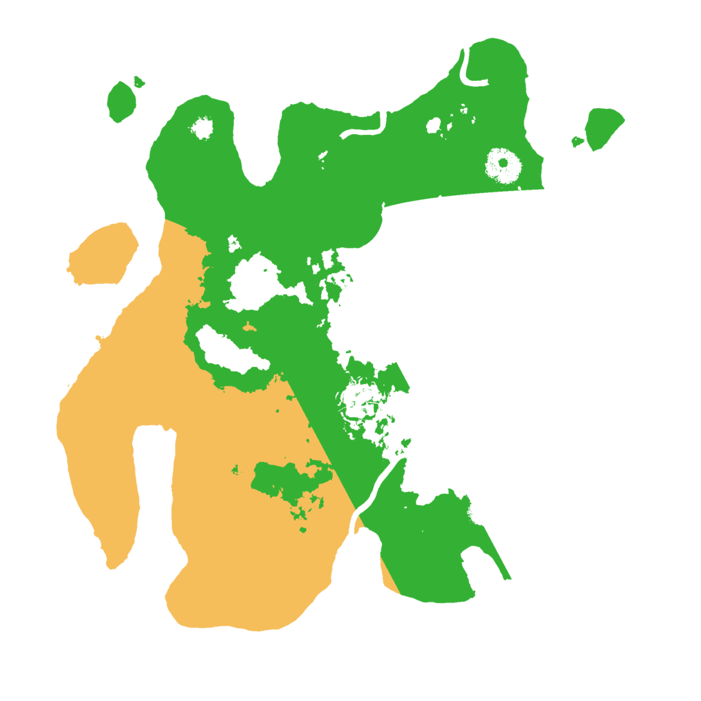 Biome Rust Map: Procedural Map, Size: 3000, Seed: 7345034