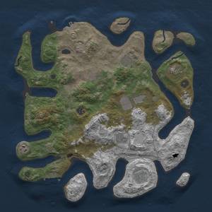 Thumbnail Rust Map: Procedural Map, Size: 4000, Seed: 284, 17 Monuments