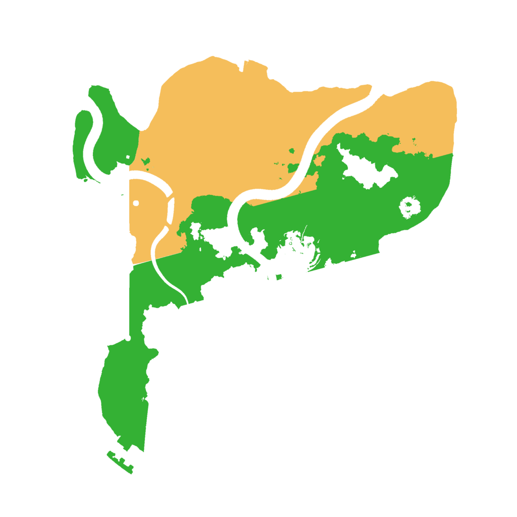 Biome Rust Map: Procedural Map, Size: 2500, Seed: 6243