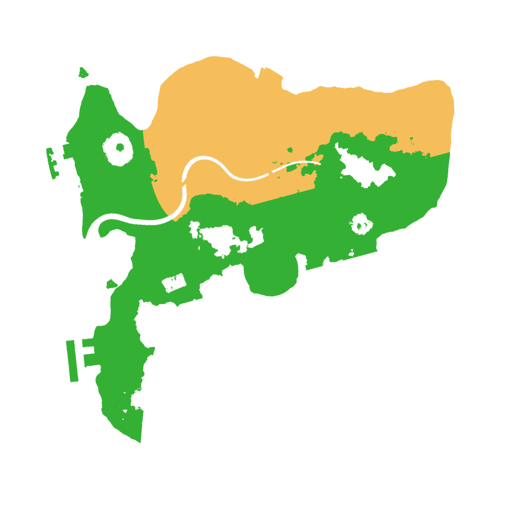 Biome Rust Map: Procedural Map, Size: 2500, Seed: 6243