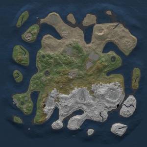 Thumbnail Rust Map: Procedural Map, Size: 4050, Seed: 1023031812, 19 Monuments