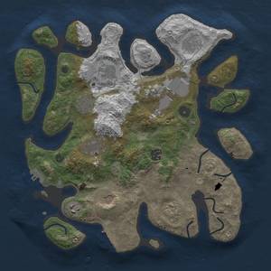 Thumbnail Rust Map: Procedural Map, Size: 3500, Seed: 558148054, 18 Monuments