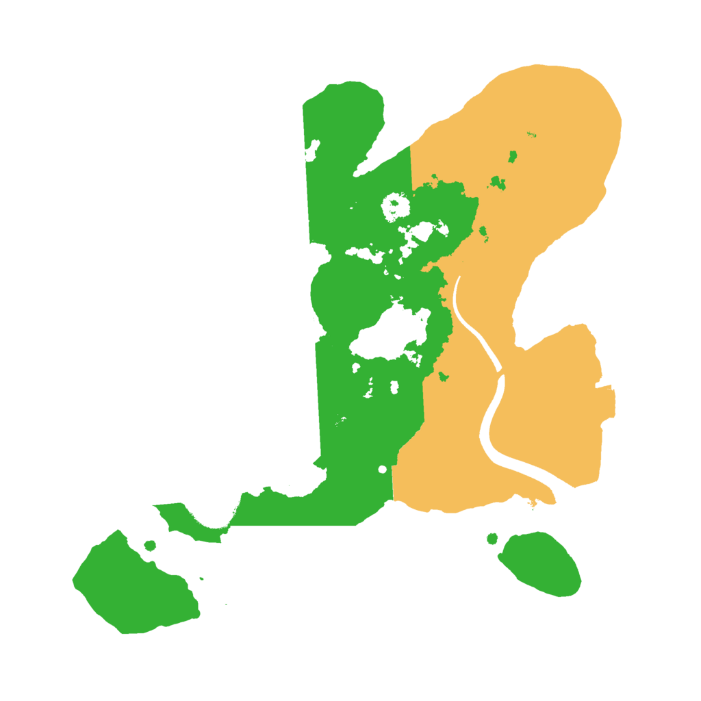 Biome Rust Map: Procedural Map, Size: 2500, Seed: 875654