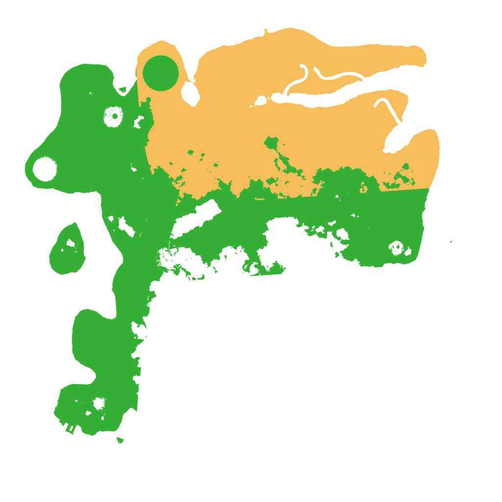 Biome Rust Map: Procedural Map, Size: 3700, Seed: 111097009