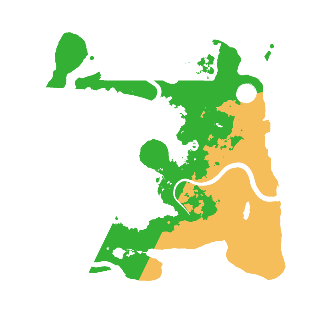 Biome Rust Map: Procedural Map, Size: 3000, Seed: 201110