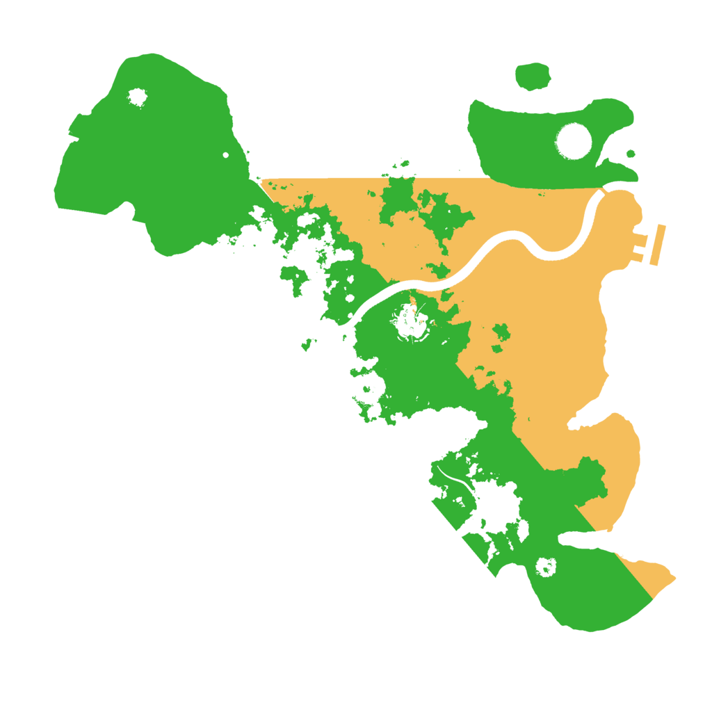 Biome Rust Map: Procedural Map, Size: 3500, Seed: 11135434