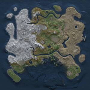 Thumbnail Rust Map: Procedural Map, Size: 4000, Seed: 563, 15 Monuments