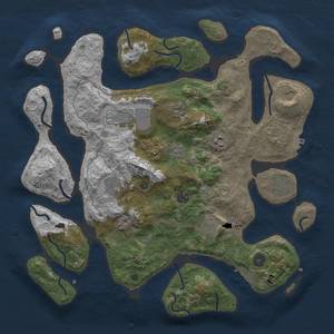 Thumbnail Rust Map: Procedural Map, Size: 4000, Seed: 563, 17 Monuments