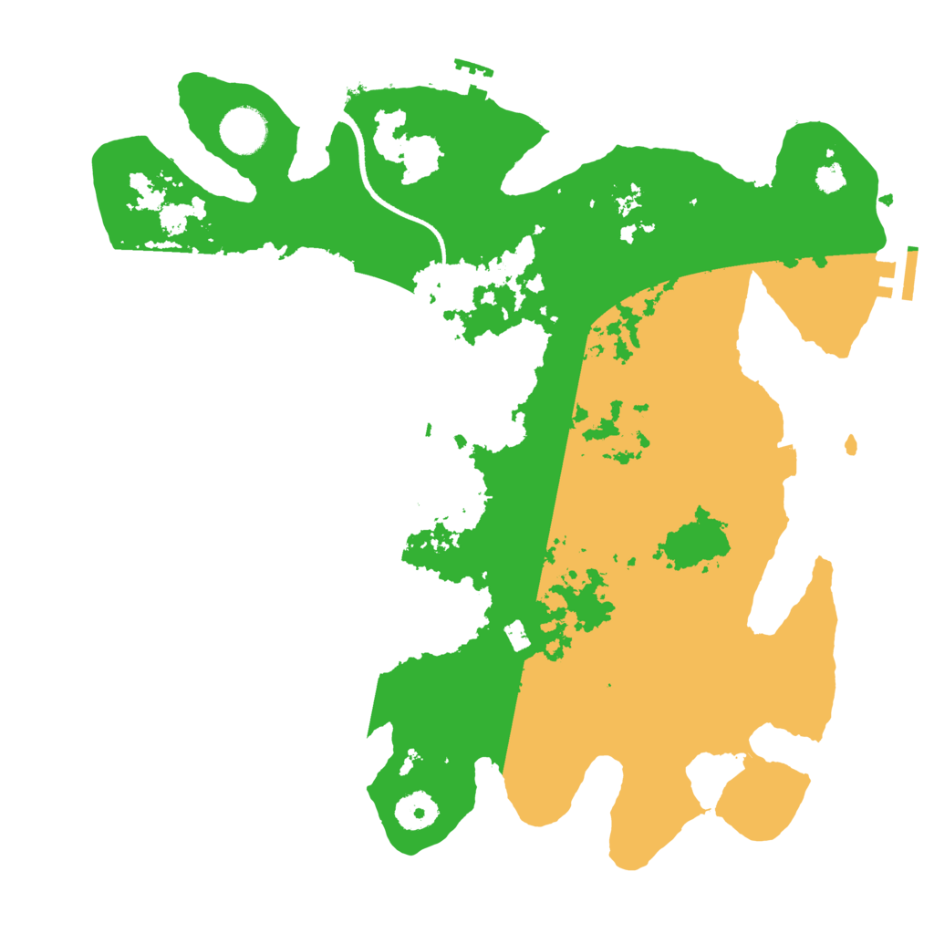 Biome Rust Map: Procedural Map, Size: 3500, Seed: 678934