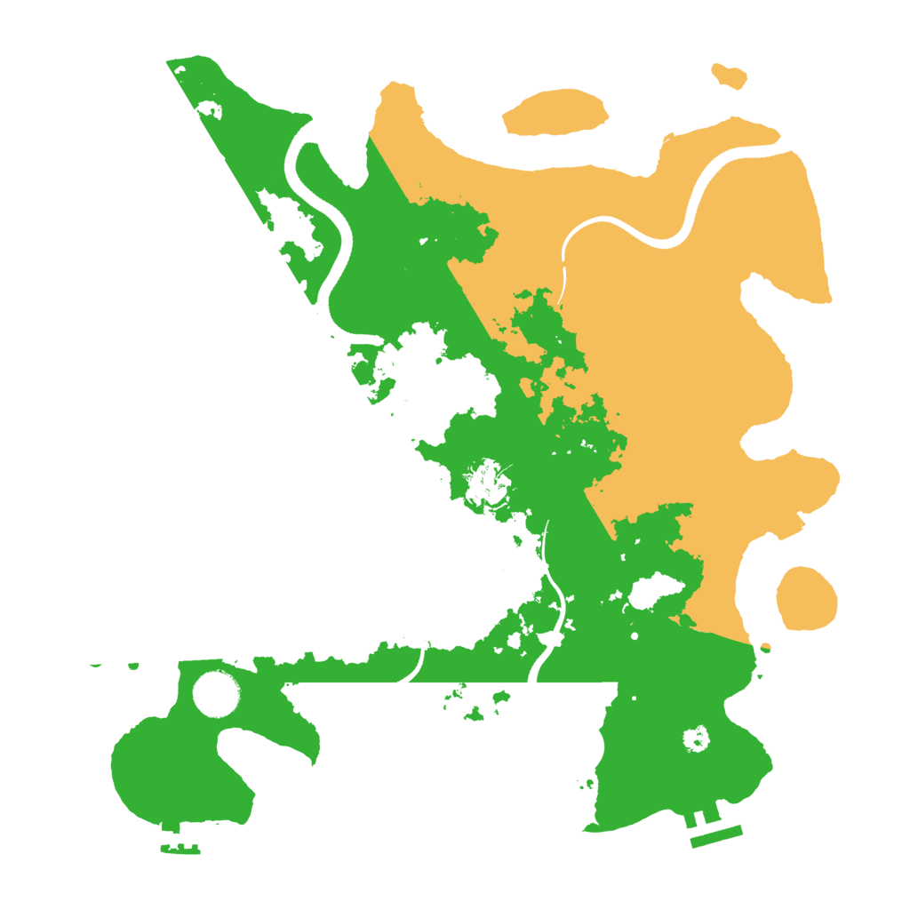 Biome Rust Map: Procedural Map, Size: 3500, Seed: 81510