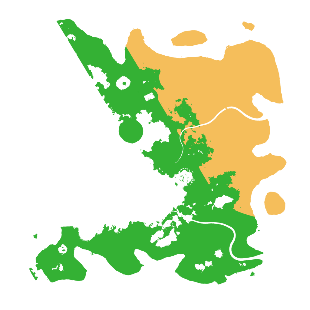 Biome Rust Map: Procedural Map, Size: 3500, Seed: 81510