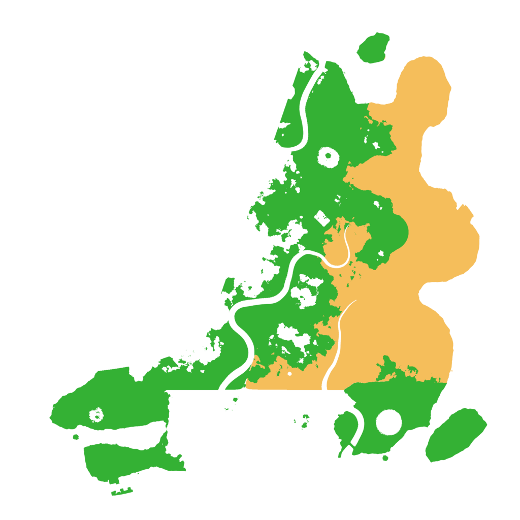 Biome Rust Map: Procedural Map, Size: 3700, Seed: 98765434