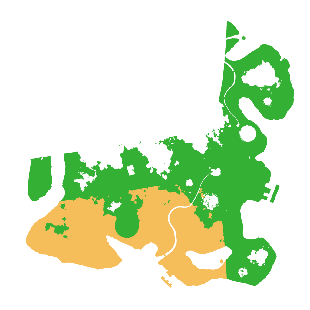 Biome Rust Map: Procedural Map, Size: 3400, Seed: 65400