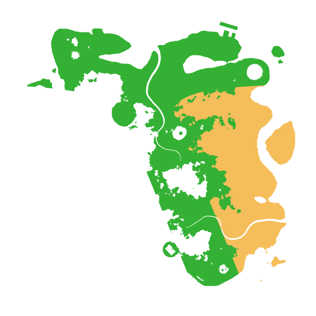 Biome Rust Map: Procedural Map, Size: 3500, Seed: 17060
