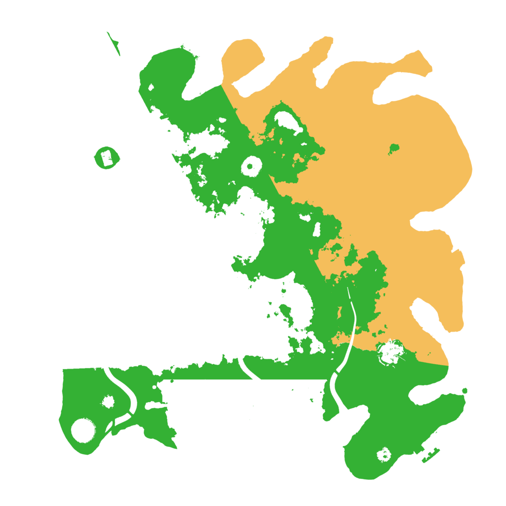 Biome Rust Map: Procedural Map, Size: 3700, Seed: 18329