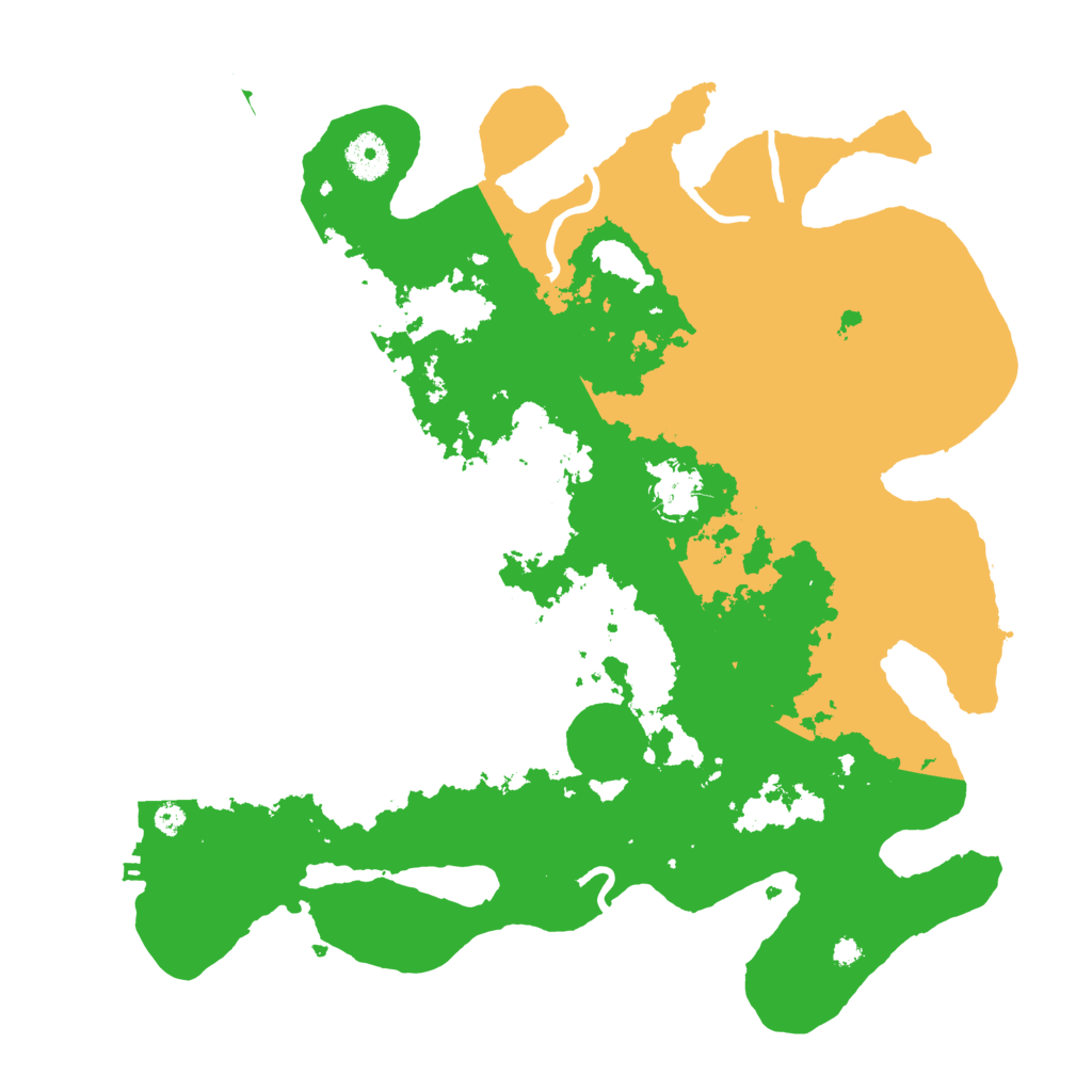 Biome Rust Map: Procedural Map, Size: 3700, Seed: 18329