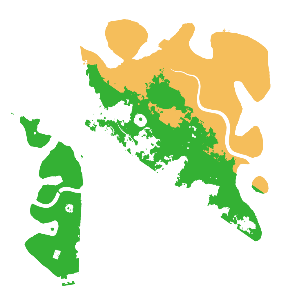 Biome Rust Map: Procedural Map, Size: 3500, Seed: 209403